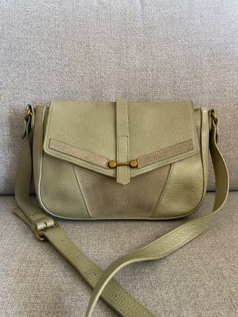 NAT & NIN Paola Sac bandoulière vert 100% cuir
