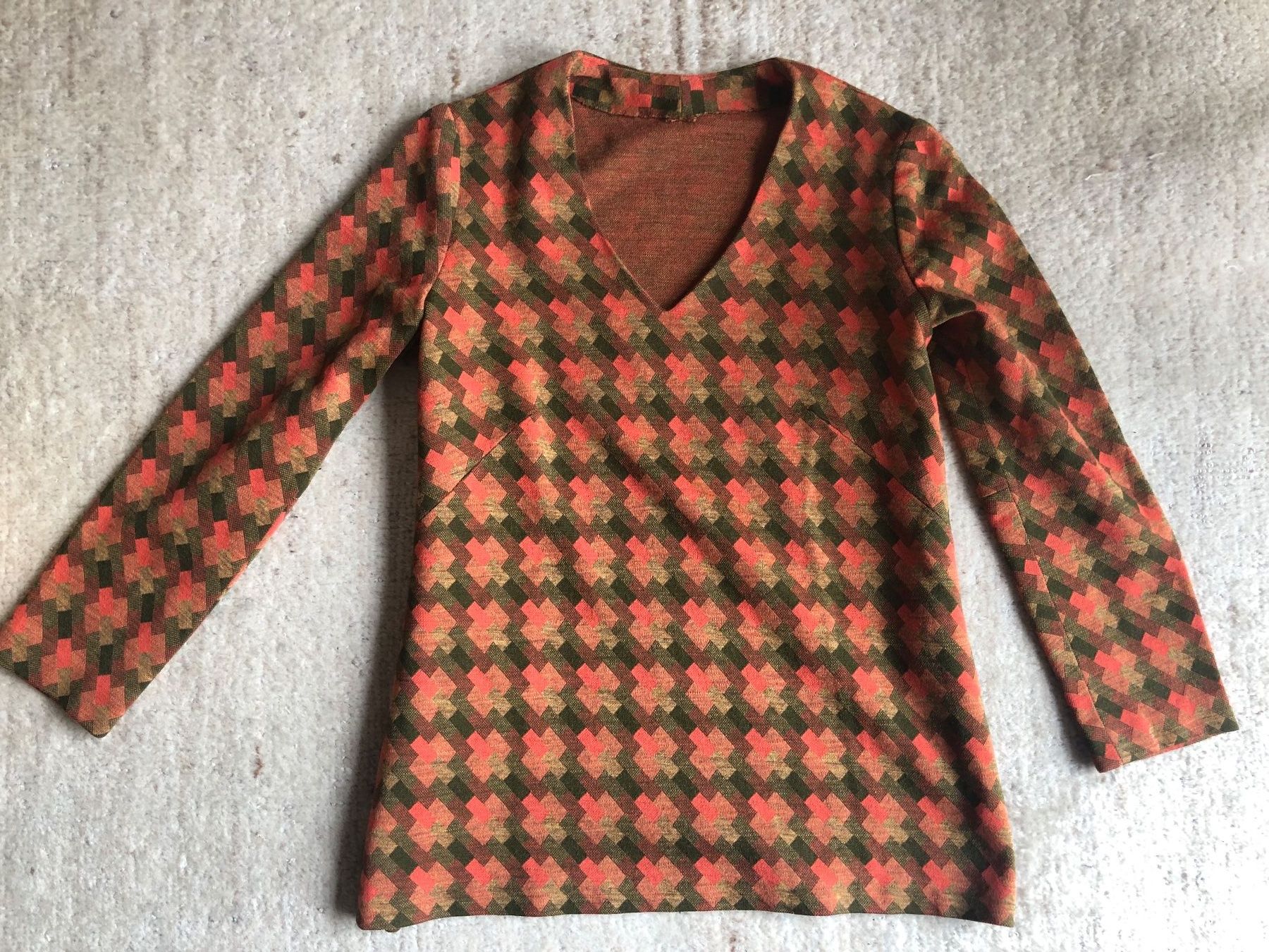 Pullover & Sweatshirts: PULLOVER FANCY, GR. S, WARME ERDTÖNE, DESIGNER-EINZELSTÜCK – Gebraucht aus Zürich von rolo66