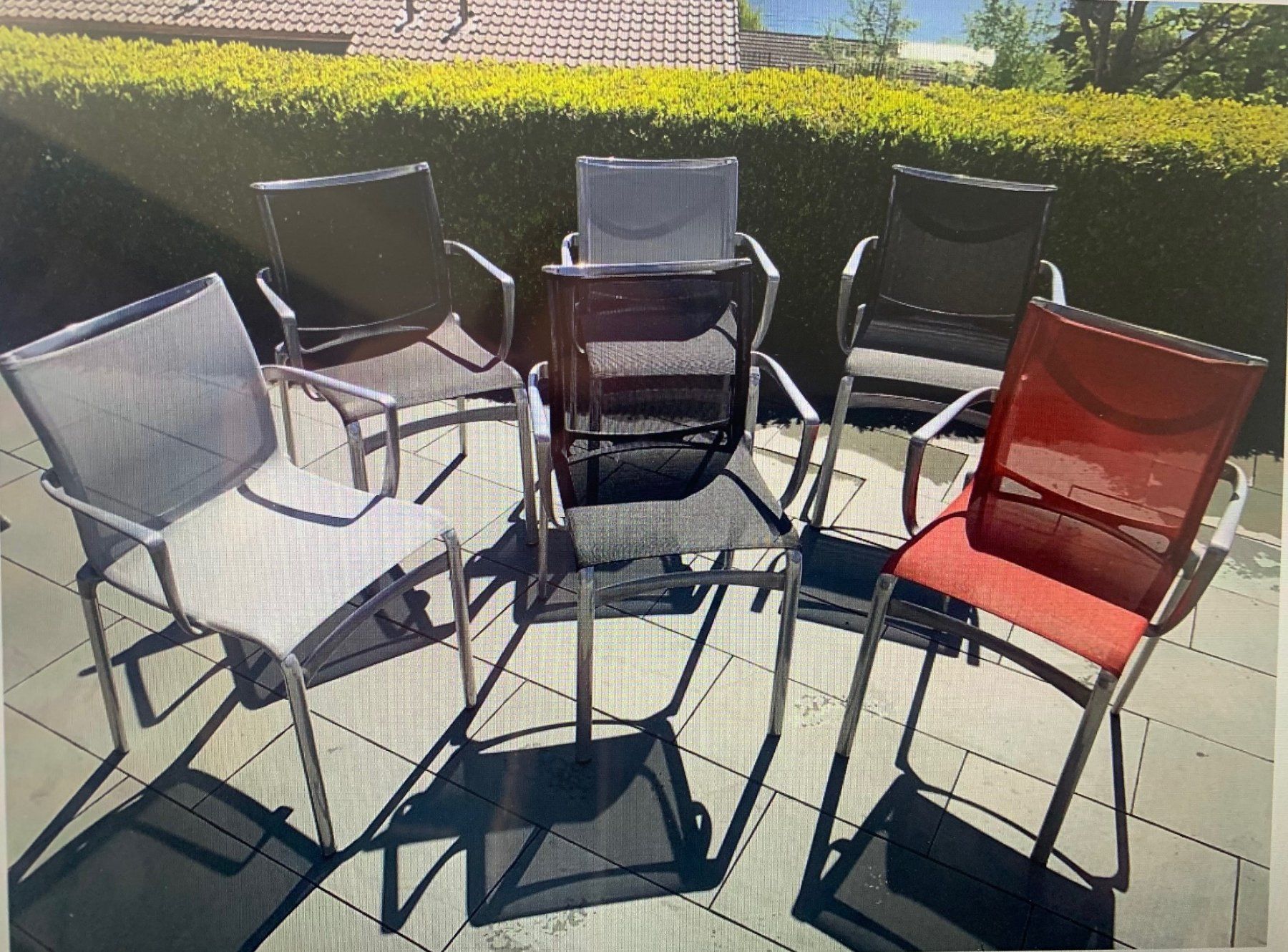 Alias Sedie: Alias Gartenstühle - gebraucht - 6 Stück – Usato da Meggen venduto da Cama79