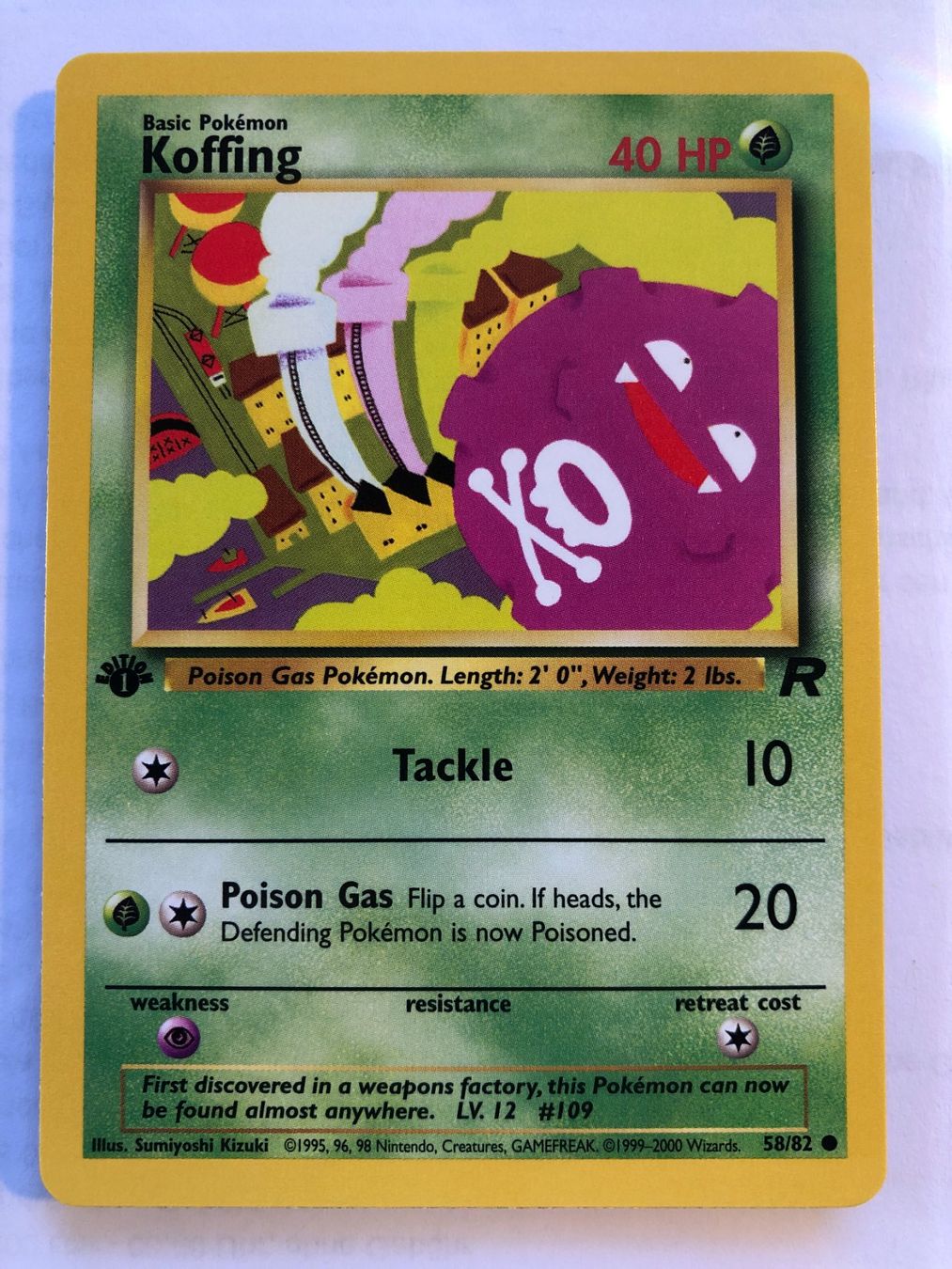 Sammelbilder & Trading cards: Koffing 1st Team Rocket - MINT - ab 1.- – Gebraucht aus Giubiasco von dan_pr8b