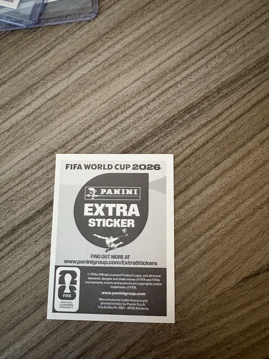 Panini Sammelbilder & Trading cards: Panini Extra Sticker WM 2026 Vinicius Junior – Neu und originalverpackt aus Wünnewil von VinRa 1