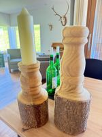 Kerzenständer-Set aus Massivholz