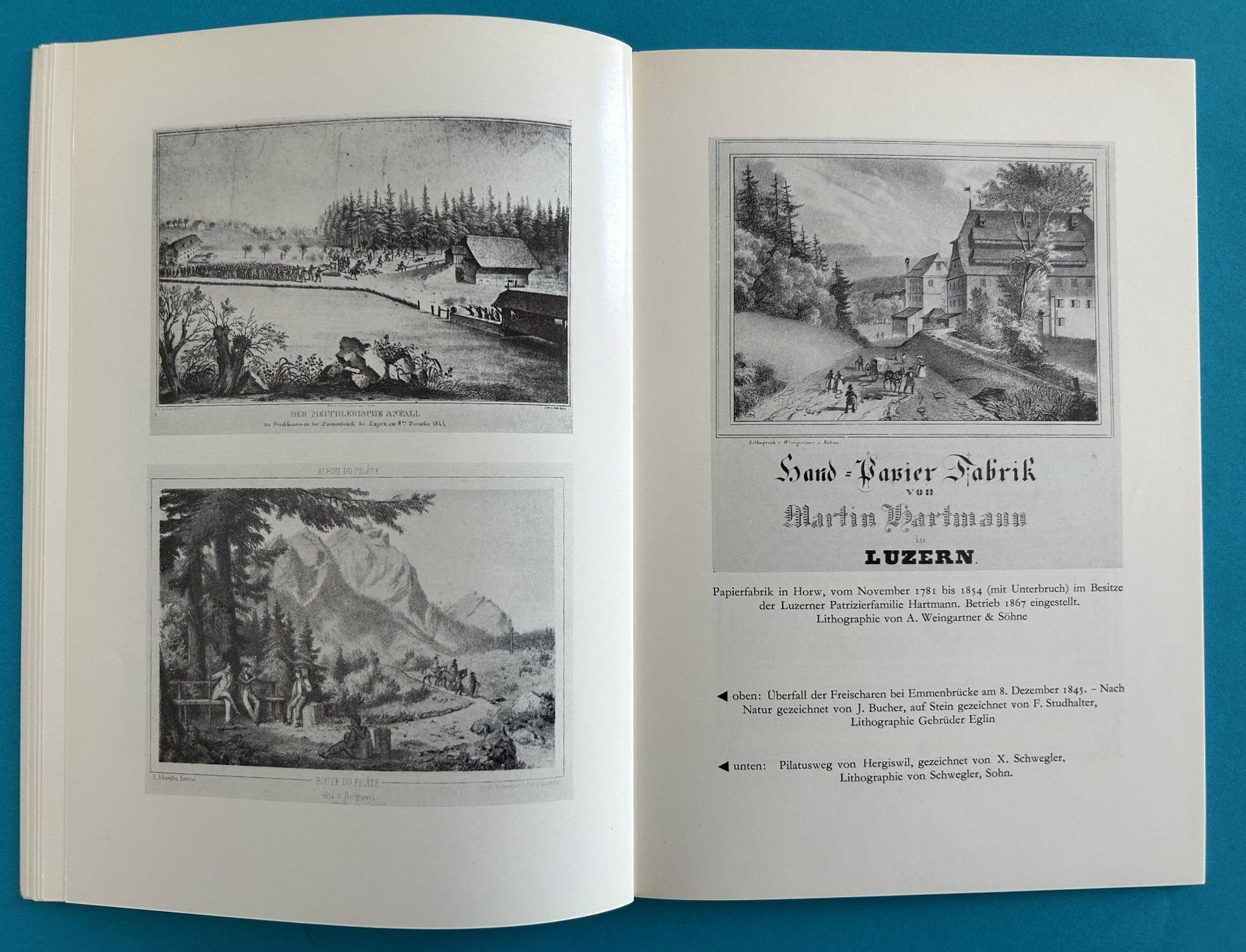 Libri: LUZERNER LITHOGRAPHEN des 19. JH. – Usato da Zürich venduto da Domus09 6