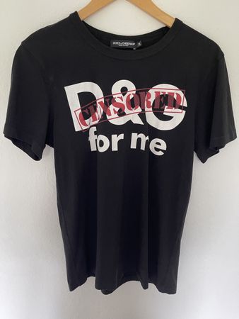 Dolce & Gabbana T-Shirt Damen Grösse 38 Schwarz CENSORED