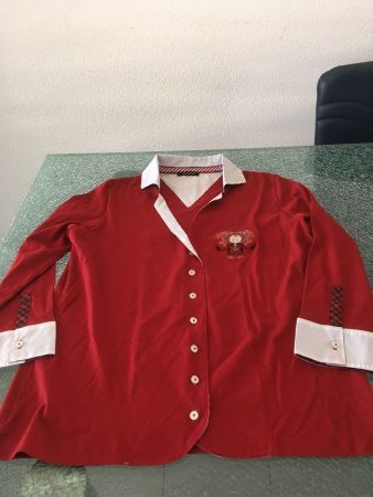 neue schöne,rote CASSANI Bluse