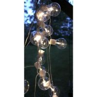Lichterkette grosse Lampen warm /weiss