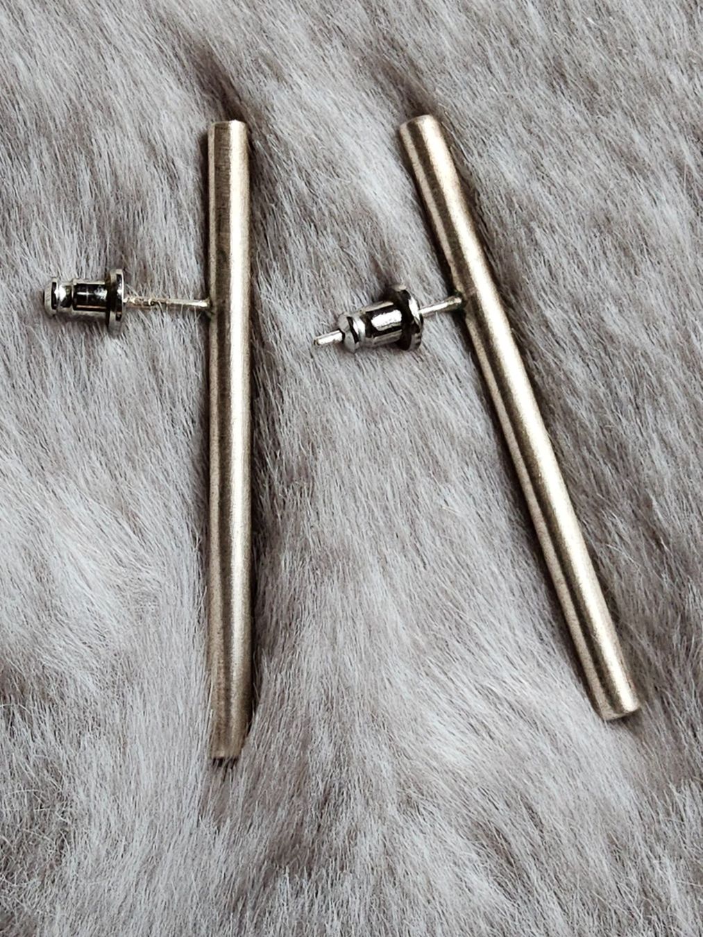 Orecchini pendenti & Orecchini a lobo: Sterling Silber schicke Stab Ohrstecker – Usato da Zürich venduto da SciTec