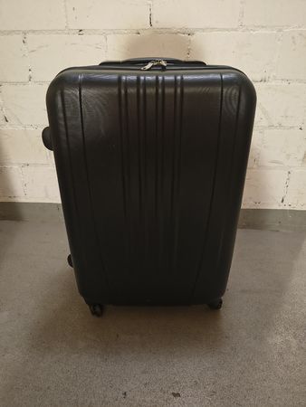 Schwarzer Reisekoffer Trolley - Größe M
