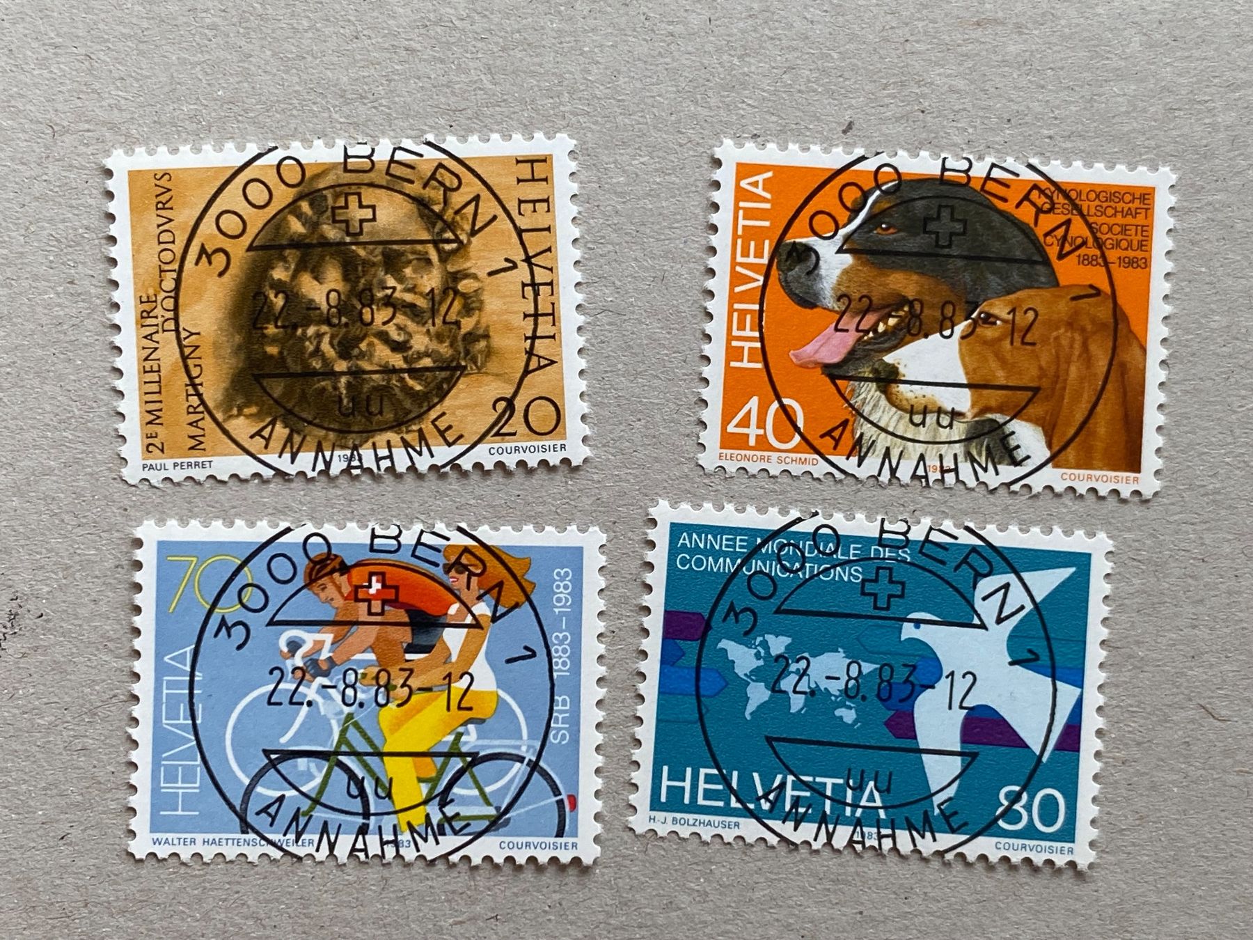 Tutti i francobolli: 701-704, ET Voll – Usato da Aarau venduto da hilde47