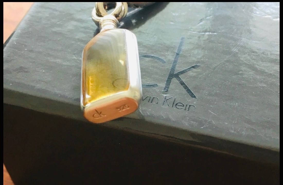 Calvin Klein Catenine: Calvin Klein .-Topas Kette Anhänge – Usato da Schaffhausen venduto da ceesax212 1