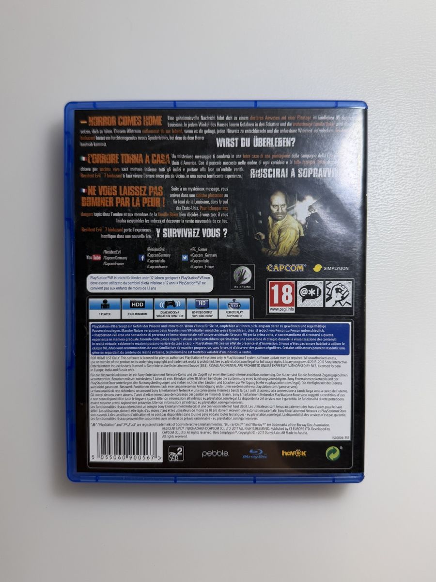 Sony Spiele: Resident Evil 7 : Biohazard ps4 – Neu (gemäss Beschreibung) aus Rolle von dan_2607 2