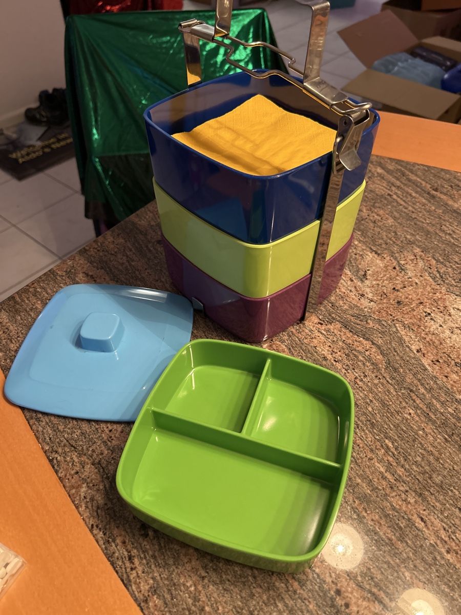Contenitori & Simili: Retro Lunchbox 4 Fächer Vintage – Nuovo (secondo la descrizione) da Arisdorf venduto da Checkmaster 1