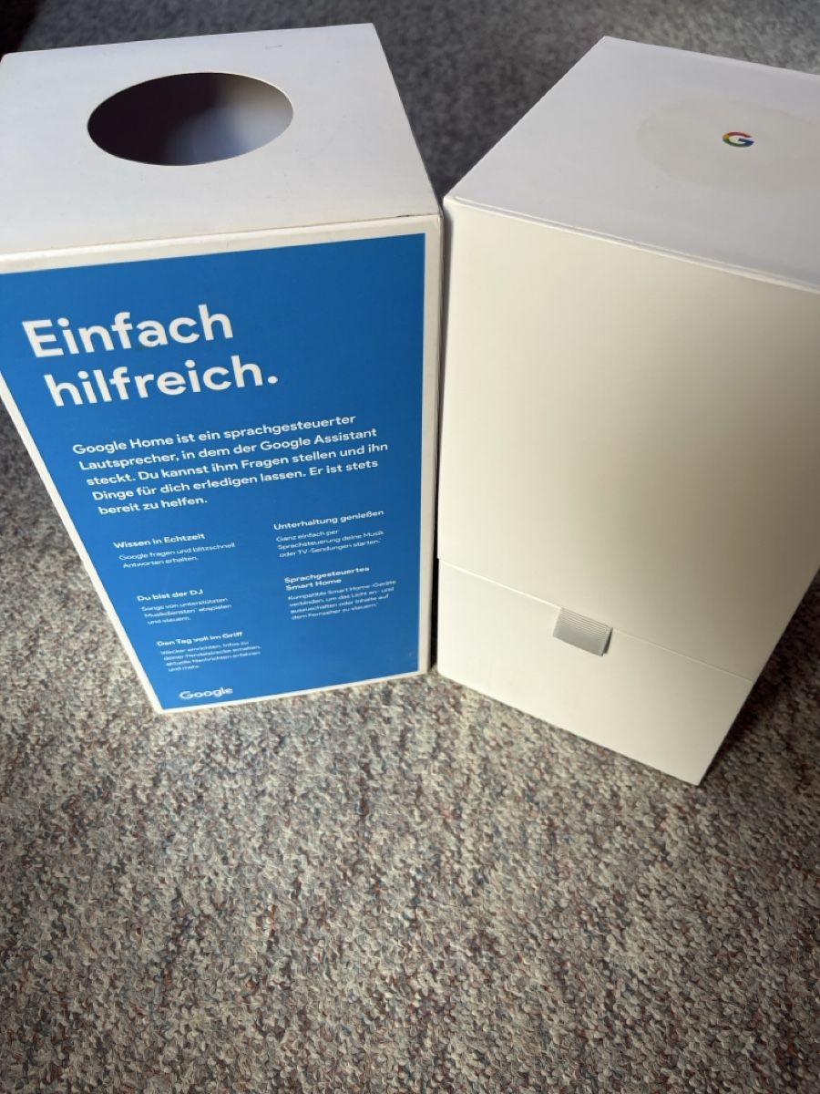 Google Lautsprecher: Google Home  – Neu (gemäss Beschreibung) aus La Chaux-du-Milieu von max_8hcb 4