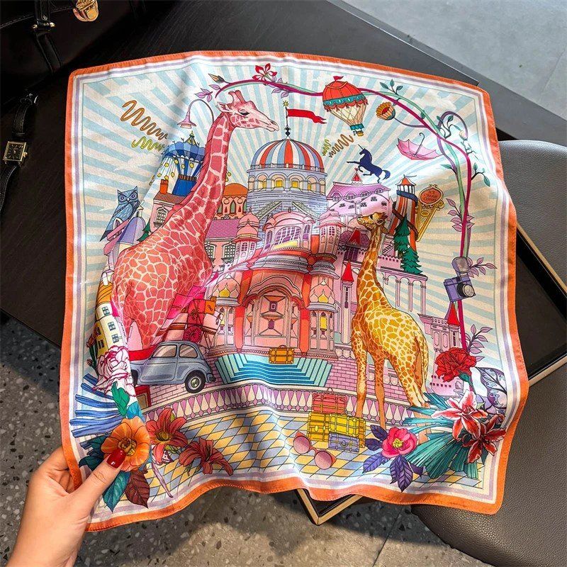 Foulard & Sciarpe: Farbenfrohes Seidentuch, neu – Nuovo e nell'imballaggio originale da Laufen venduto da flowerfan 2