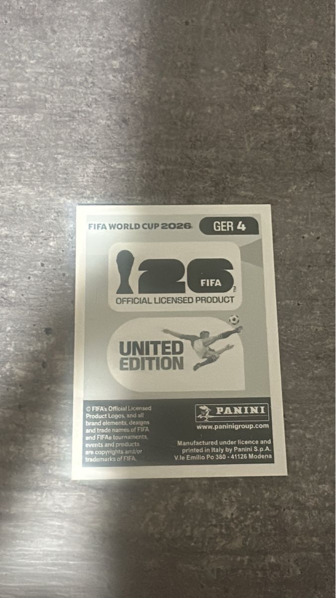 Panini Carte collezionabili: GER 4 , FIFA WORLD CUP 2026 PANINI  – Nuovo (secondo la descrizione) da Frauenfeld venduto da 1PegPeg1 1