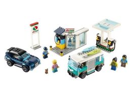 LEGO CITY 60257 Tankstelle mit Fahrzeugen und Figuren