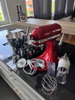 KitchenAid Küchenmaschine rot mit Zubehören gebraucht