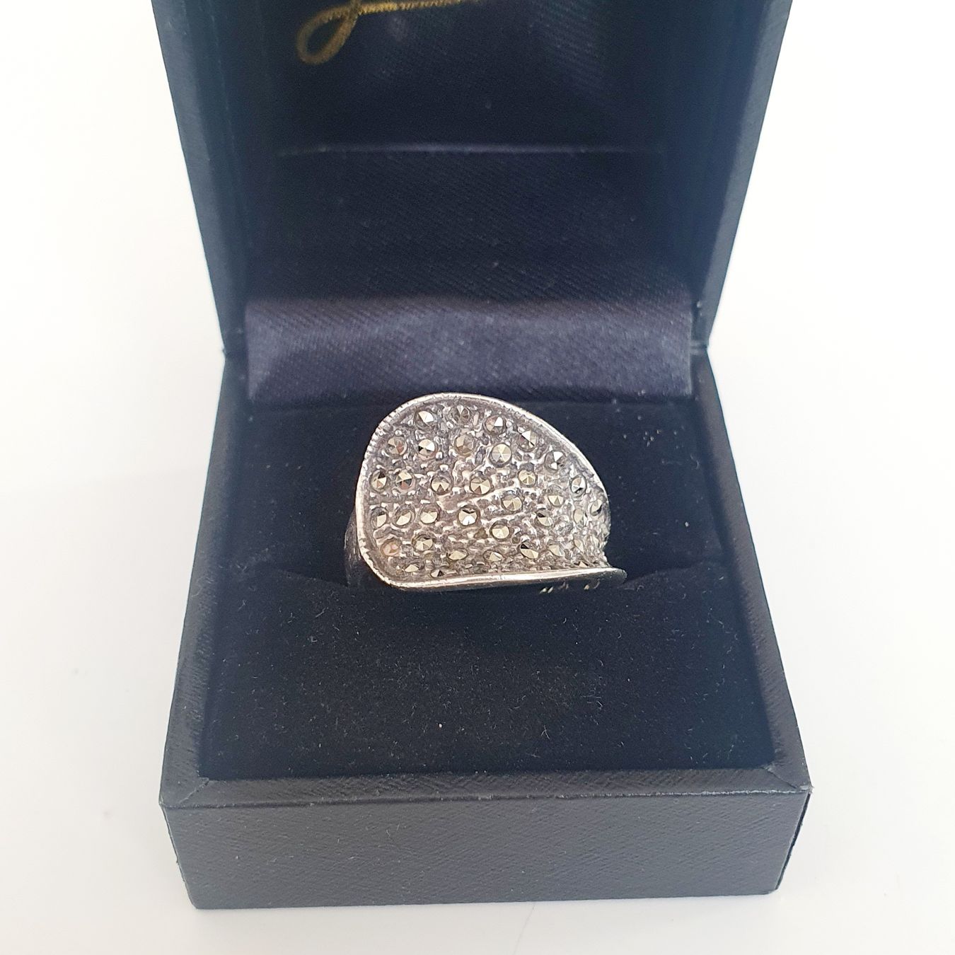 Anelli: Vintage Silber Ring mit Markasiten, Grösse 18.3 mm – Usato da Kreuzlingen venduto da Wunderkiste123 5