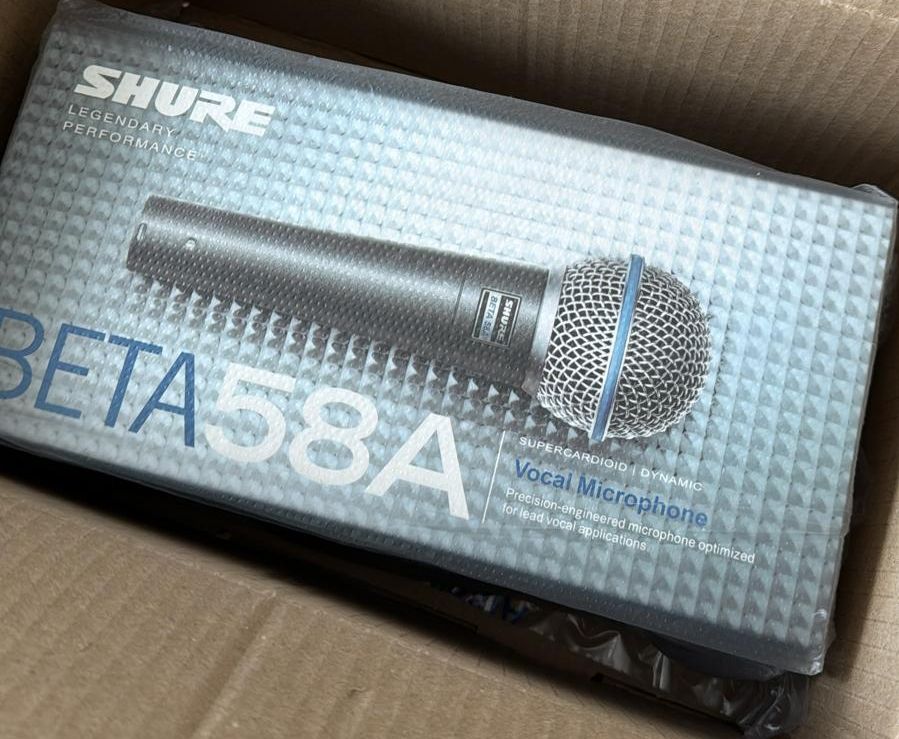 Shure Mikrofone: Shure Beta 58A Gesangsmikrofon neu – Neu und originalverpackt aus Schaffhausen von raj_f5dm