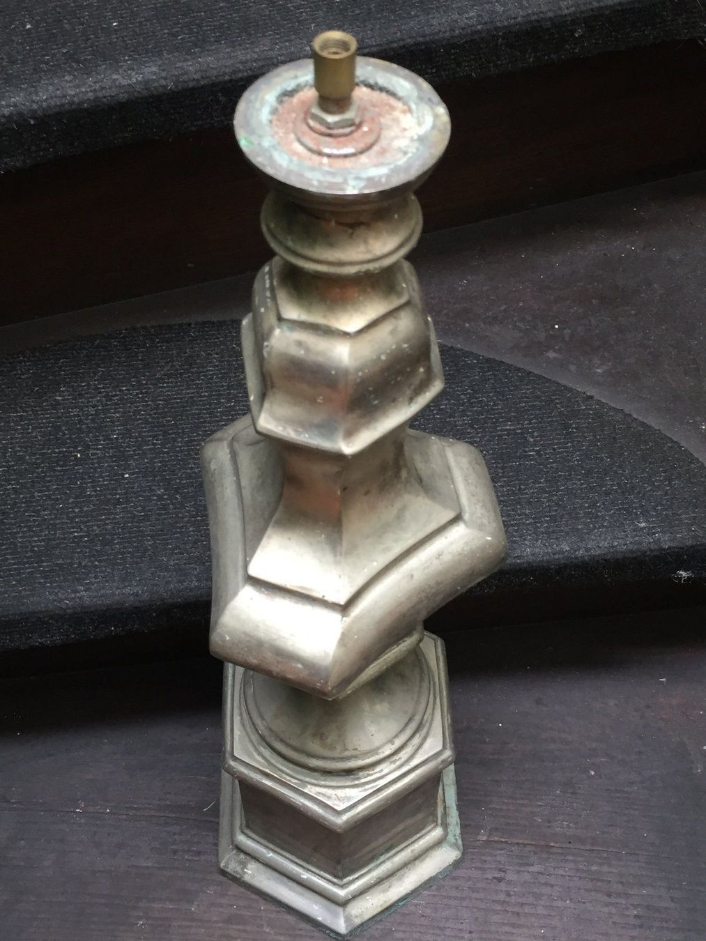 Lampade: Barock Lampenfuss Versilbert Gussmetall – Usato da Schaffhausen venduto da vintageville 3