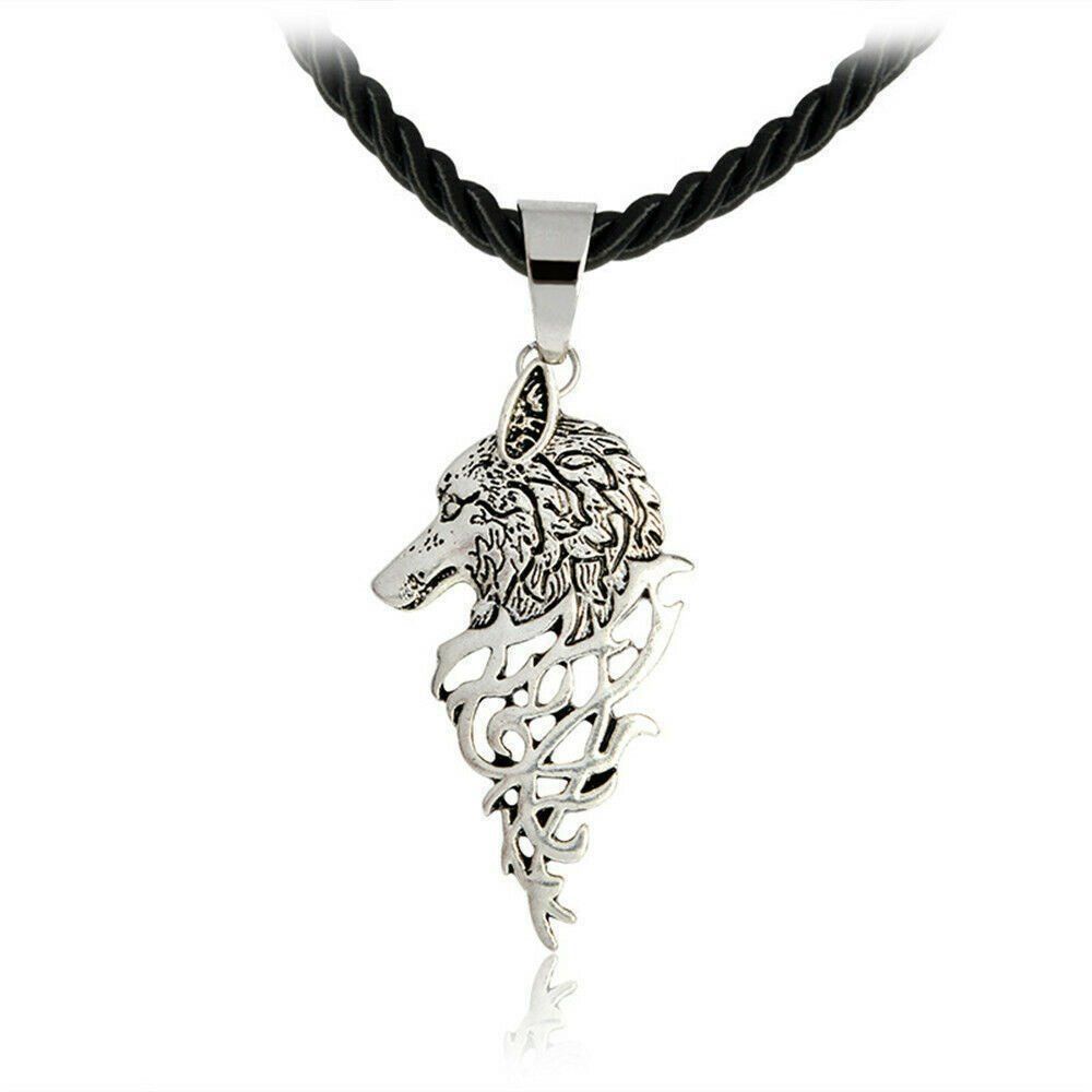 Catenine: Wolf Kette Collier Metal silberfarbig Herren Loup Celte – Nuovo (secondo la descrizione) da Prilly venduto da ilyria73