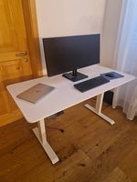 Pult höhenverstellbar weiss 140x70cm
