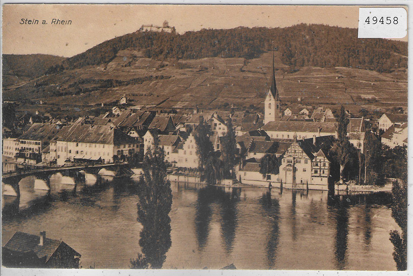 Cartoline postali: Stein am Rhein - Generalansicht – Usato da Ettingen venduto da Kartenplanet