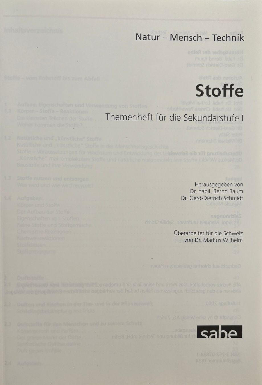 Libri: Natur-Mensch-Technik - Stoffe – Nuovo (secondo la descrizione) da Sarnen venduto da Livres 1
