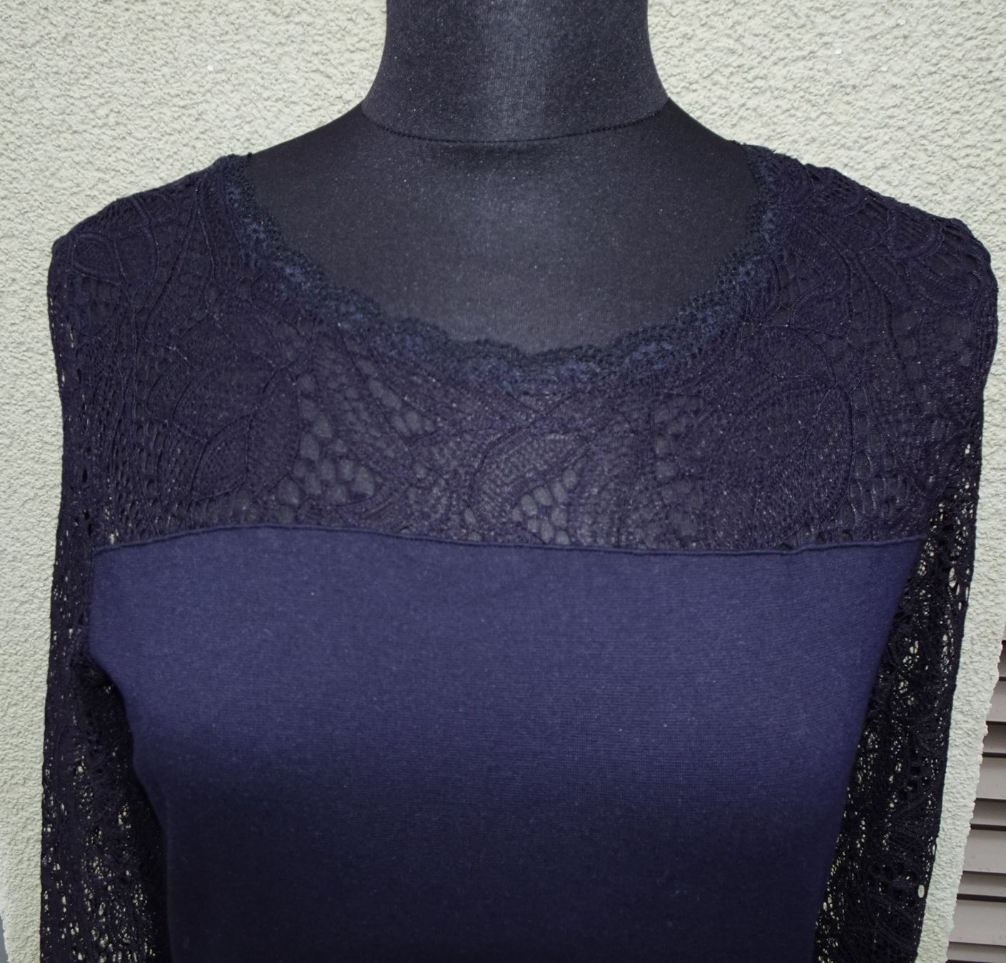 Vestiti: Kleid Zero Gr 40 dunkelblau spitze Cocktailkleid Maxikleid – Usato da Winterthur venduto da blumeblau77 4