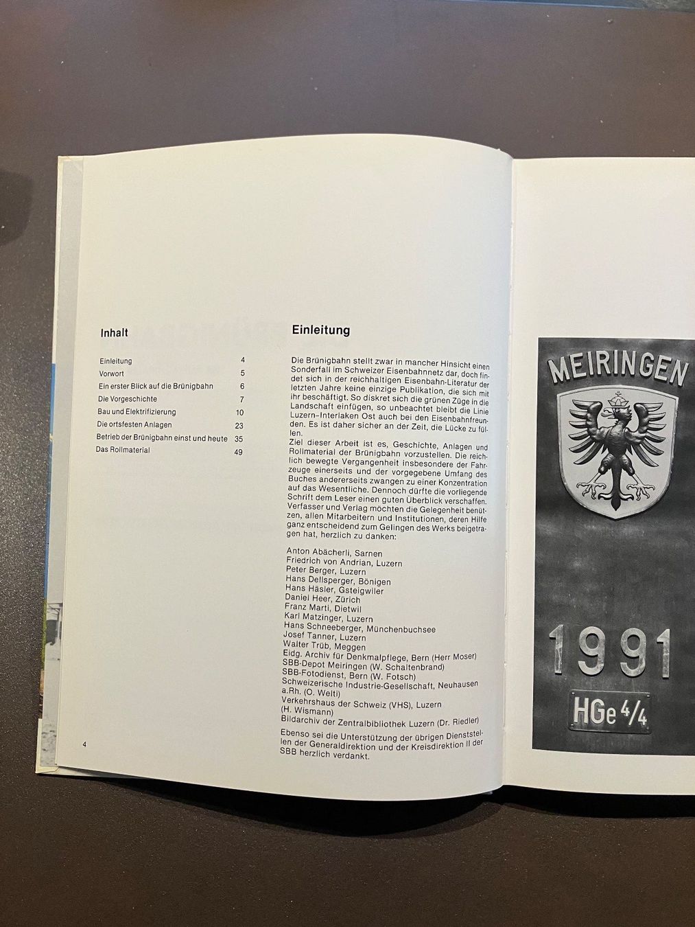 Libri: Waldburger/Senn: Die Brünigbahn SBB - Minirex – Usato da Menziken venduto da timbuktu1001 1