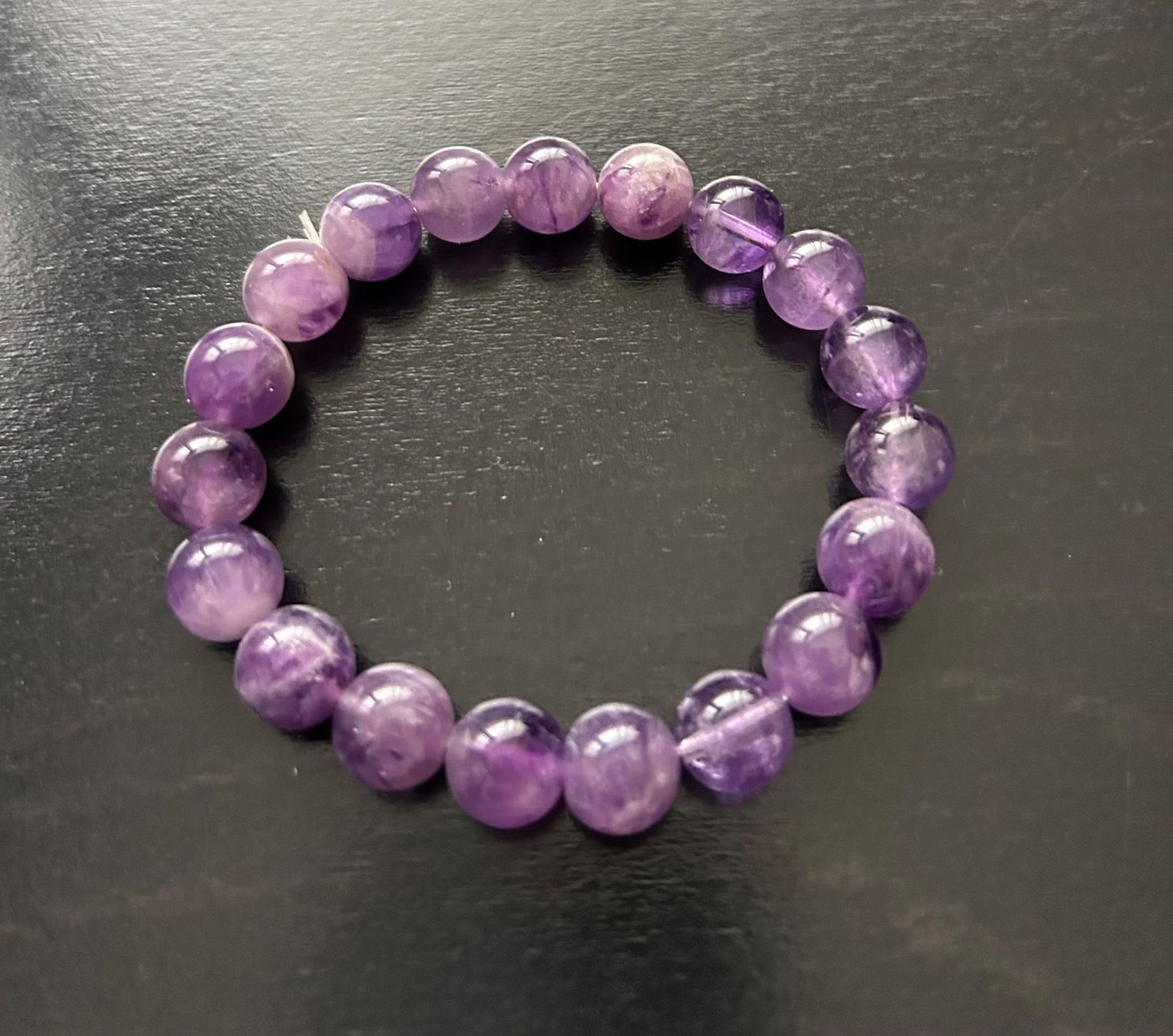 Bracciali & Braccialetti: Amethyst Armband 10 mm Kugeln ca. 18 cm lang – Usato da Widnau venduto da dan_hrm2 1