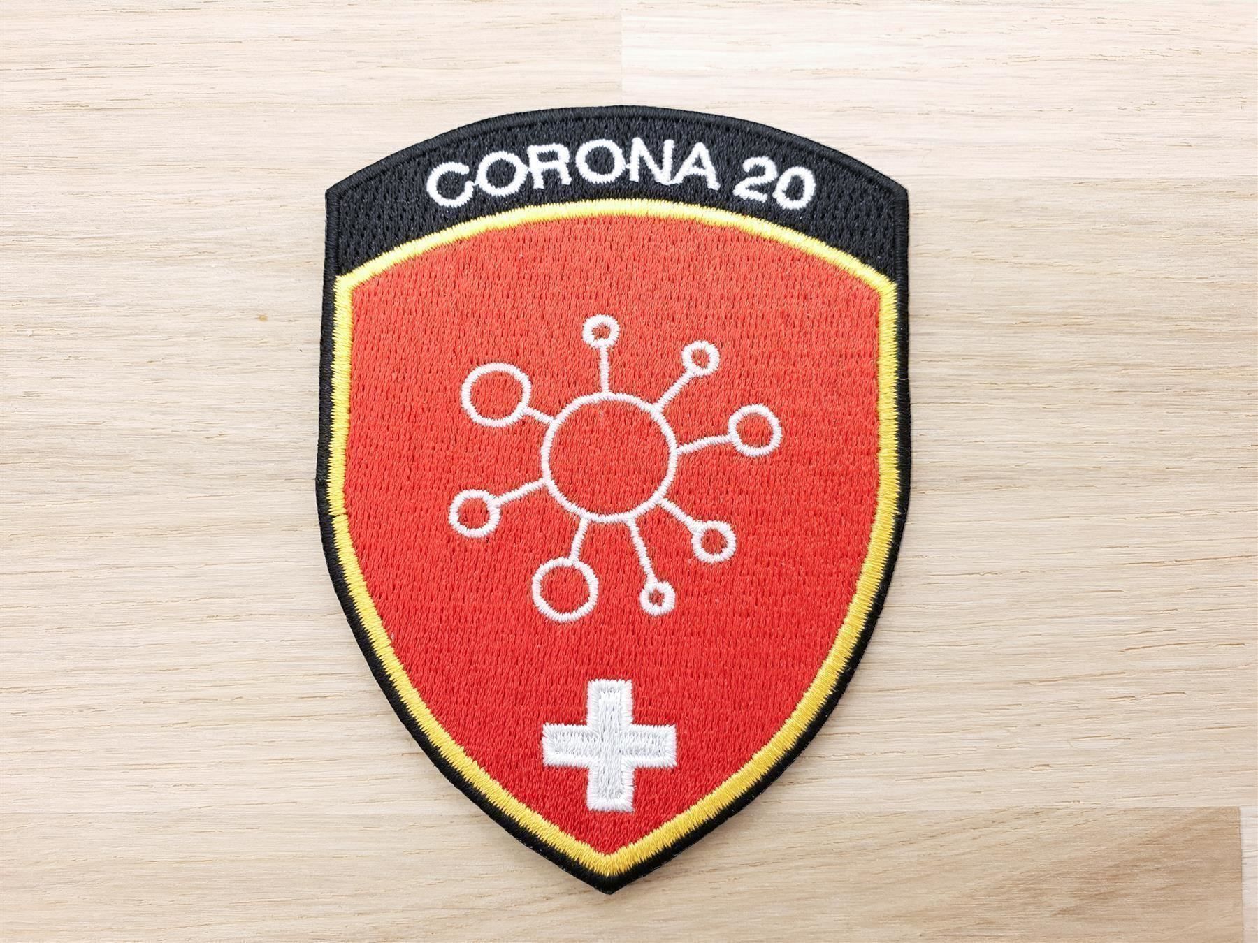 Plaketten & Abzeichen: Badge Corona 20 – Neu (gemäss Beschreibung) aus Erlinsbach von S700
