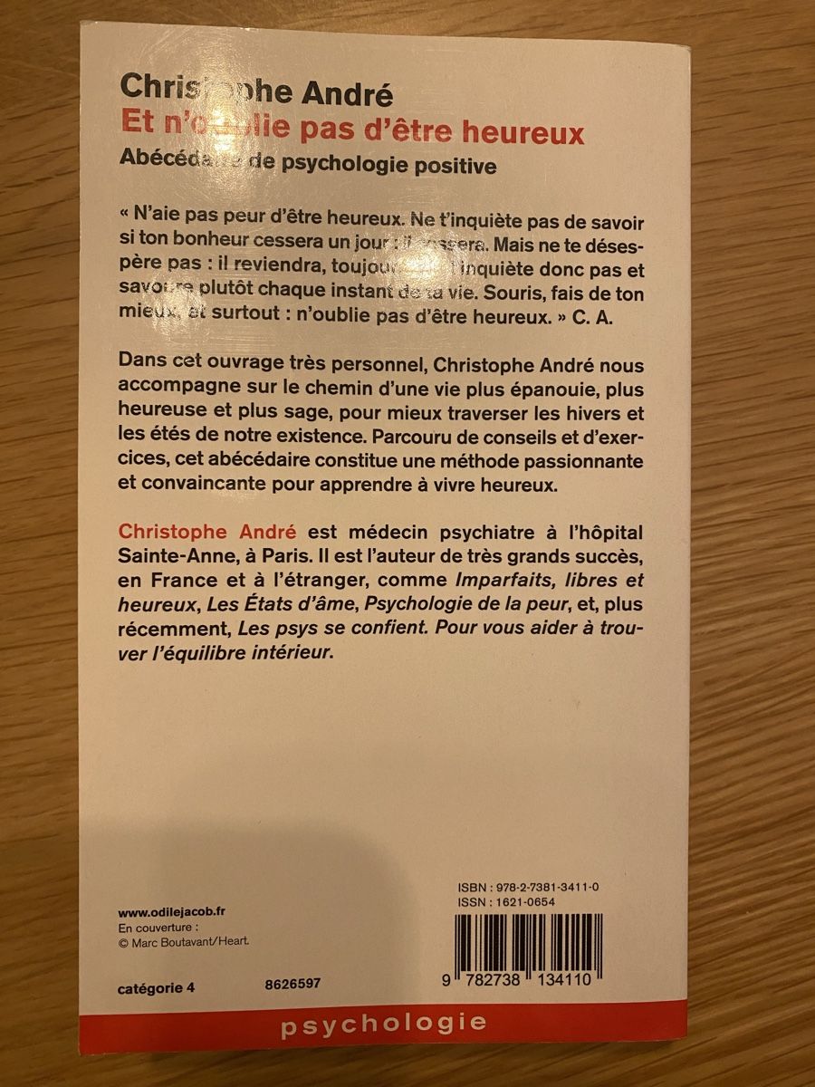 Libri: Livre Christophe André – Usato da Bussigny venduto da Pauline.dbs 1