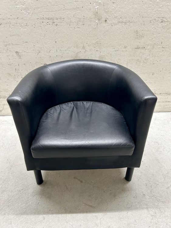 Schwarzer Sessel Lounge Stuhl Cocktailsessel Ikea Kaufen auf Ricardo