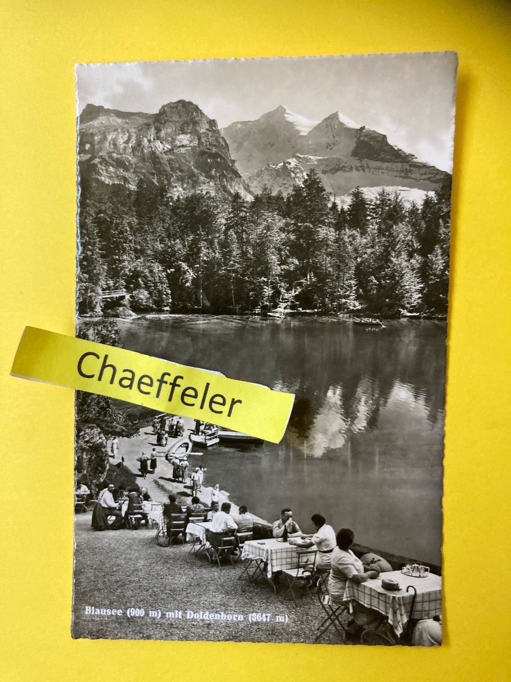 Cartoline postali: Blausee mit Doldenhorn – Usato da Zürich venduto da Chaeffeler