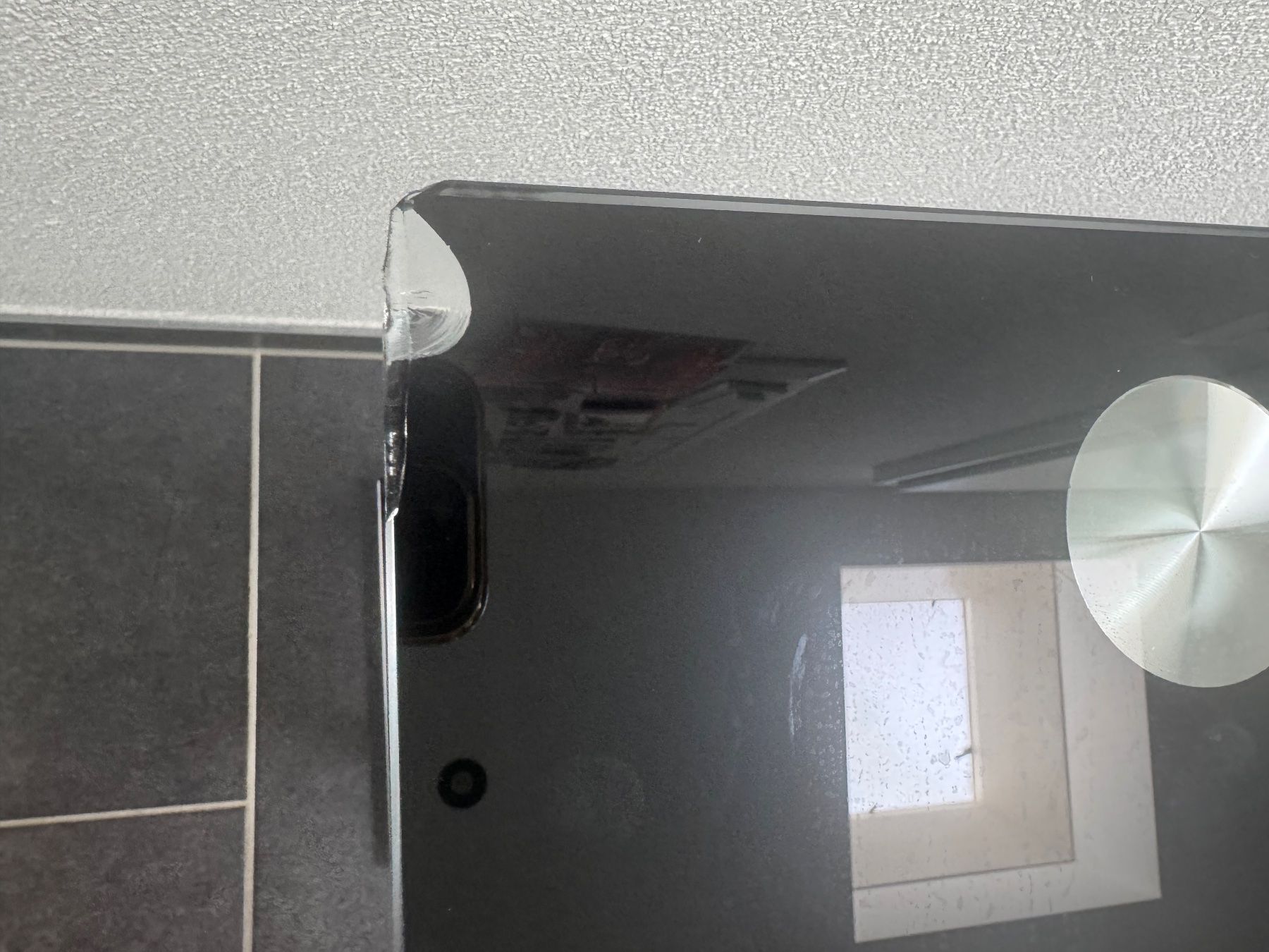 Supporti a parete: Lautsprecherständer schwarz Glas Metall – Usato da Oberrohrdorf venduto da Mnussbi63 3