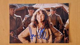 Karen Allen, Original Autogramm auf Foto in Farbe