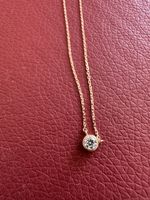 Rose gold 18k necklace with diamond pendant