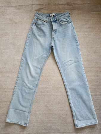 JEAN H&M COUPE DROITE 36 BLEU USE