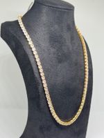 Elegantes Tennis-Collier in Roségold mit funkelnden Zirkonia