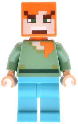 Lego Kit di costruzioni: LEGO Minecraft min197 Alex - Medium Azure Legs, Angry – Nuovo (secondo la descrizione) da Basadingen venduto da NekoBricks