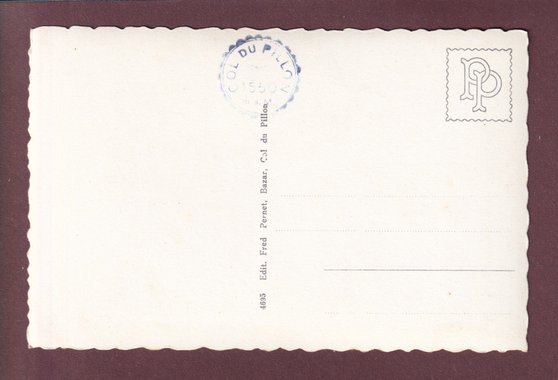 Cartoline postali: Col du PILLON - 8 images – Usato da Pully venduto da nicecards 1