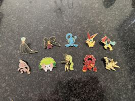 Lot de 10 pins Pokémon personnages