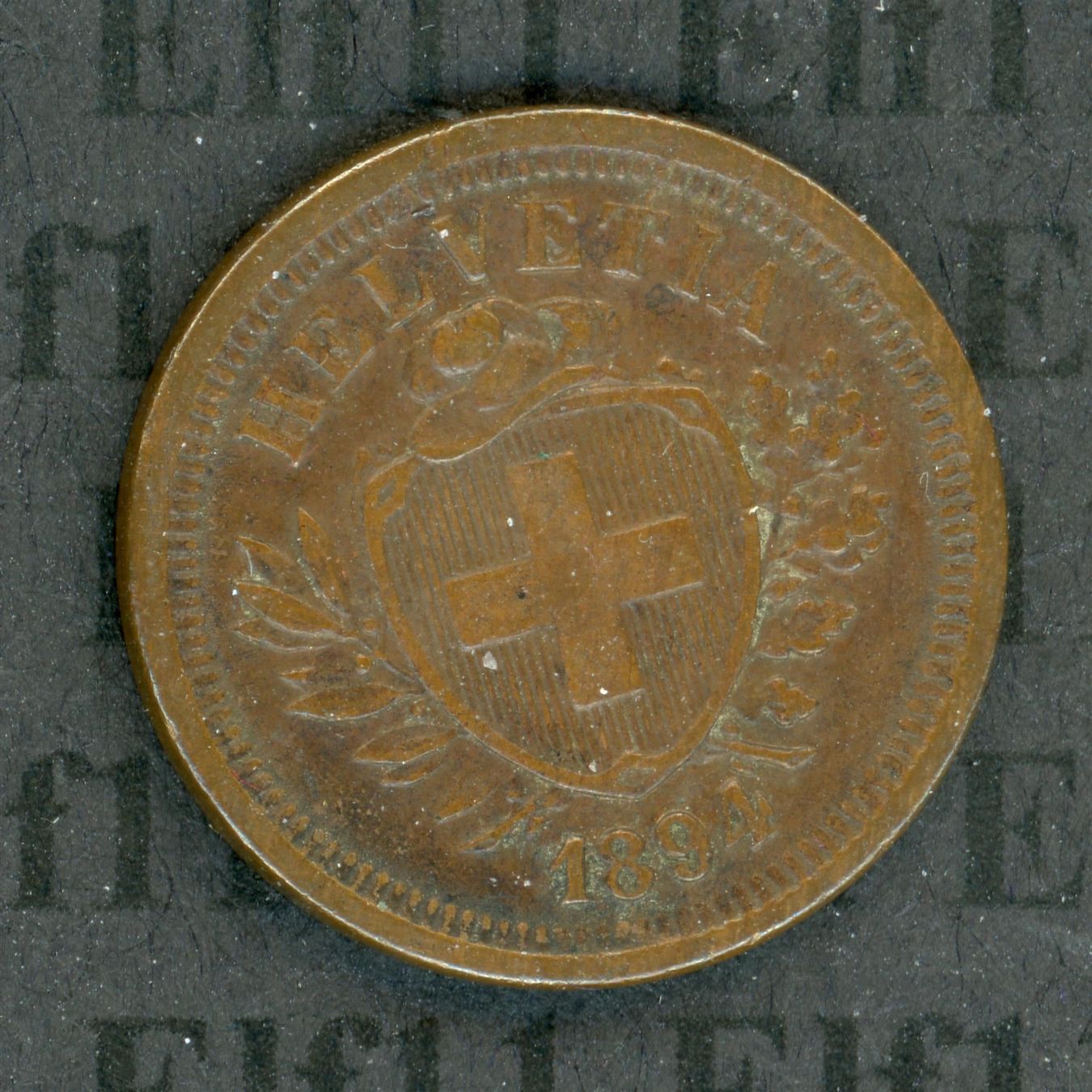 Tutti le monete: CHF___0.01 1894 ss-vz 1 Rappen – Usato da Widnau venduto da Elf11