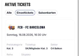 FC Basel vs FC Barcelona C Balkon Ticket