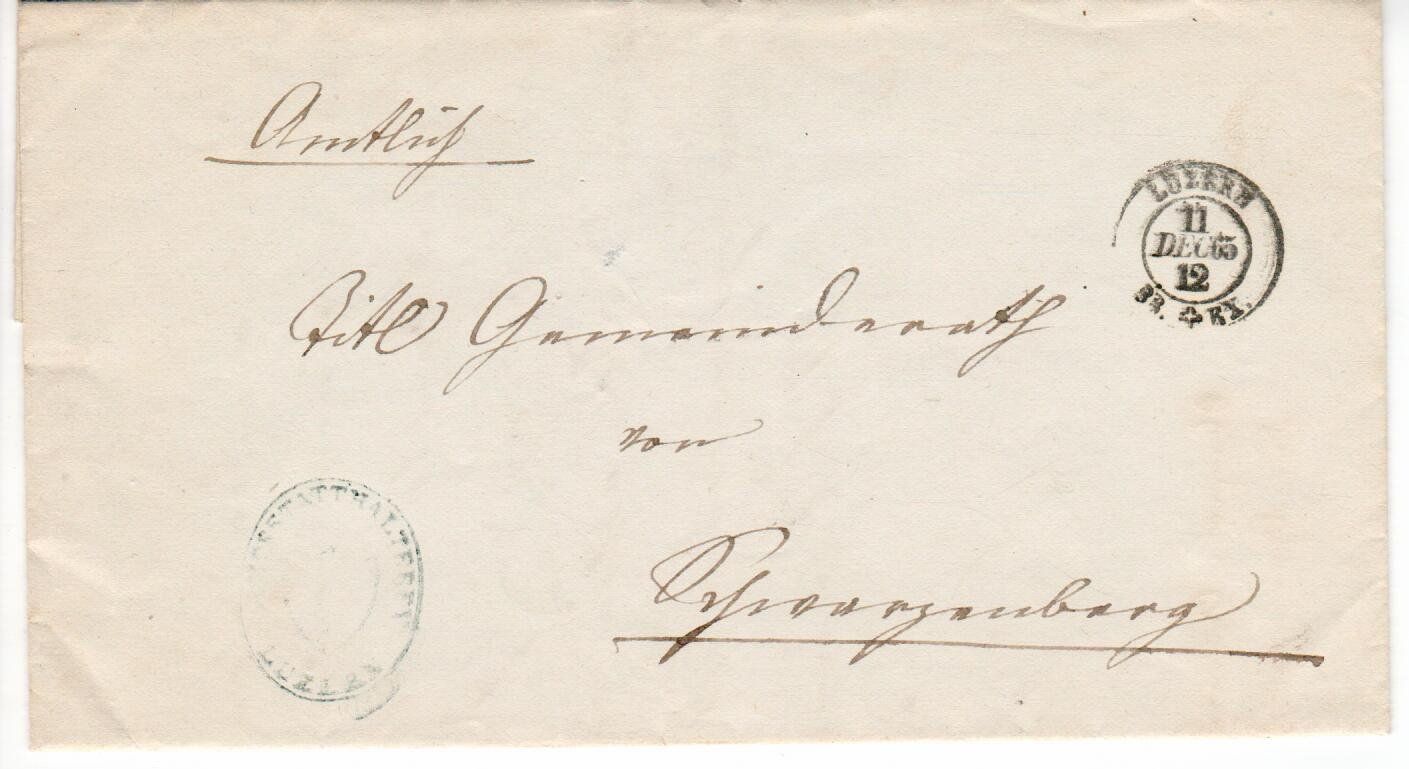Alle Briefmarken: Vorphila Luzern 1865 – Gebraucht aus Wolhusen von Curver9