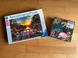 2x 1000-Teile Puzzle zu verkaufen