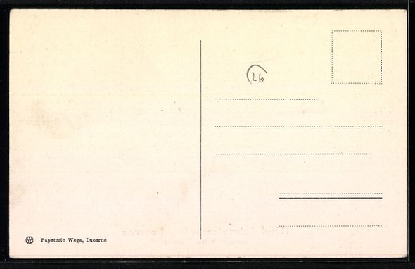 Cartoline postali: Luzern / Lucerne, Blick auf Hotel Schwei – Usato da Berlin venduto da bartko-reher 1
