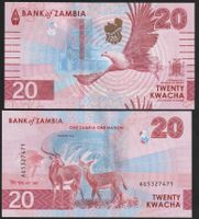 Zambia 20 Kwacha UNC 2024 (2025)