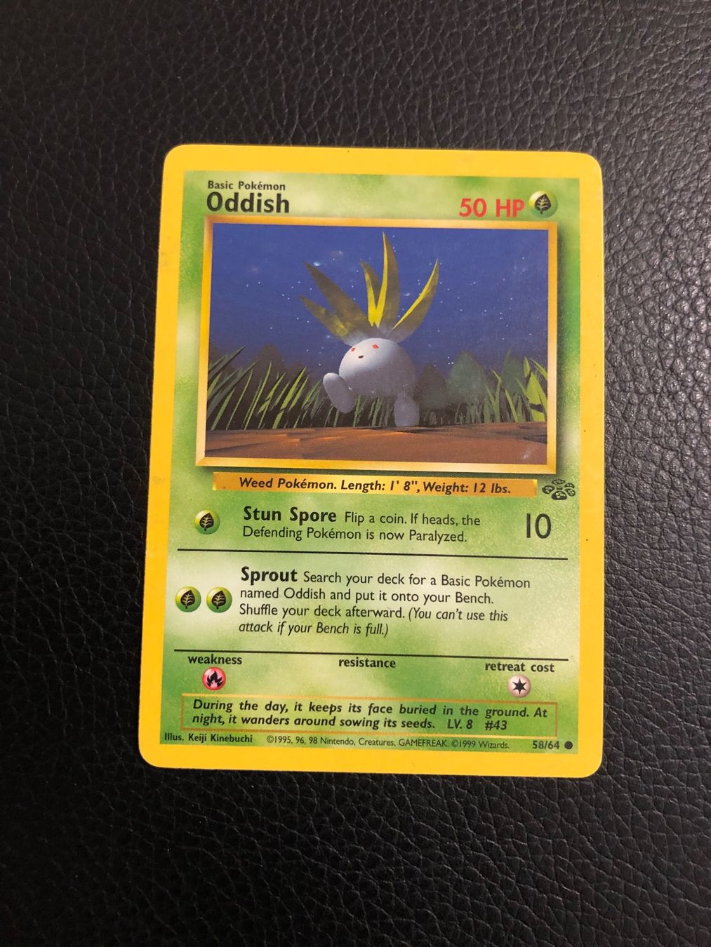 Pokémon Carte collezionabili: 1999 Jungle Oddish 58/64 Ab 1 – Usato da Paradiso venduto da Pkmn10